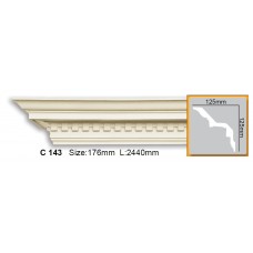 Полиуретановый карниз C 143